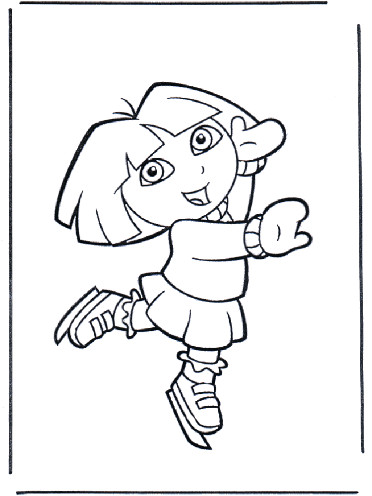 Coloring Dora Pages 12